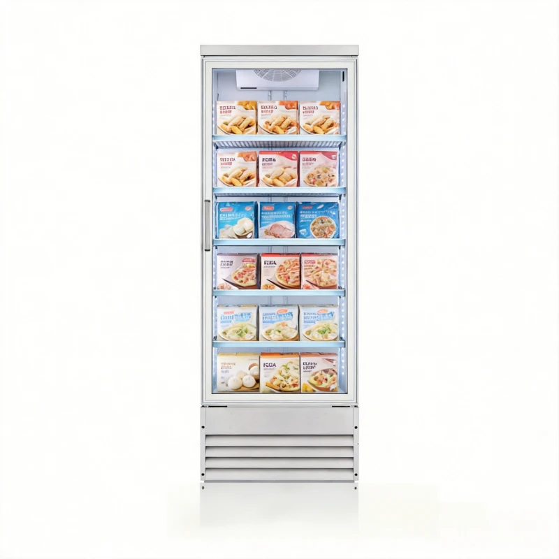 1 door display freezer
