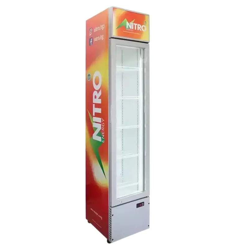 120L single door glass refrigerator
