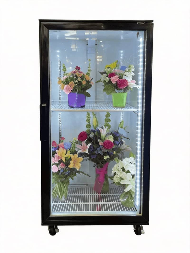 commercial flower refrigerator