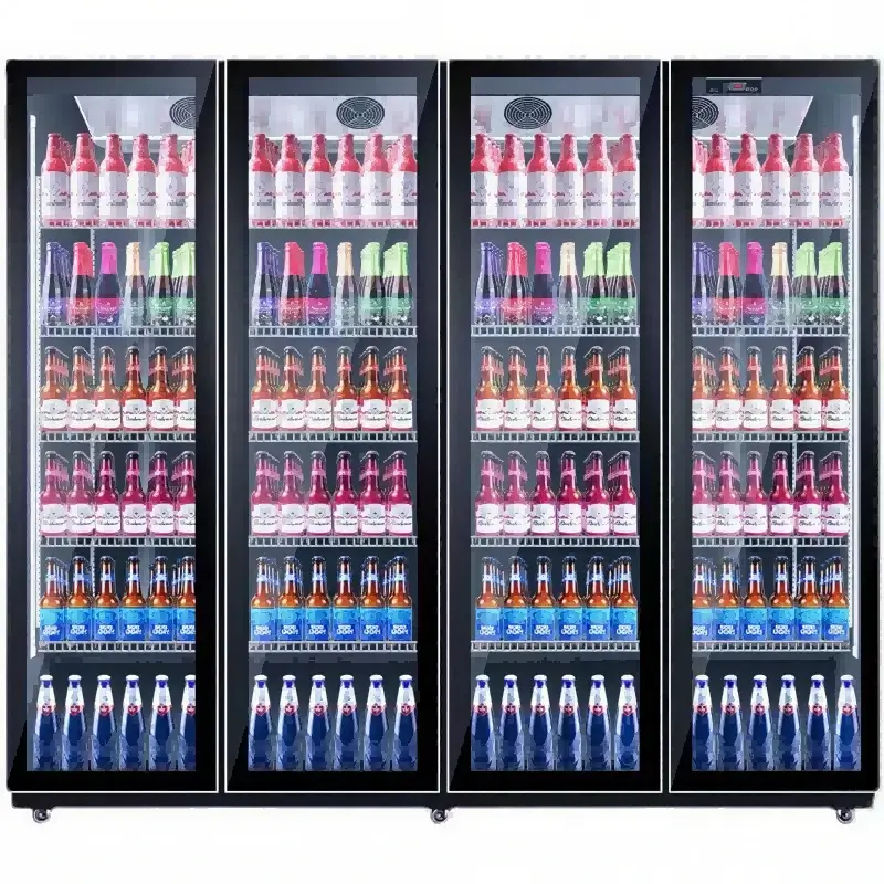 4 Door Display Refrigerator