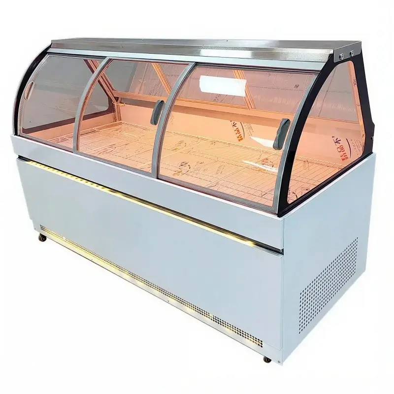 Meat display refrigerators