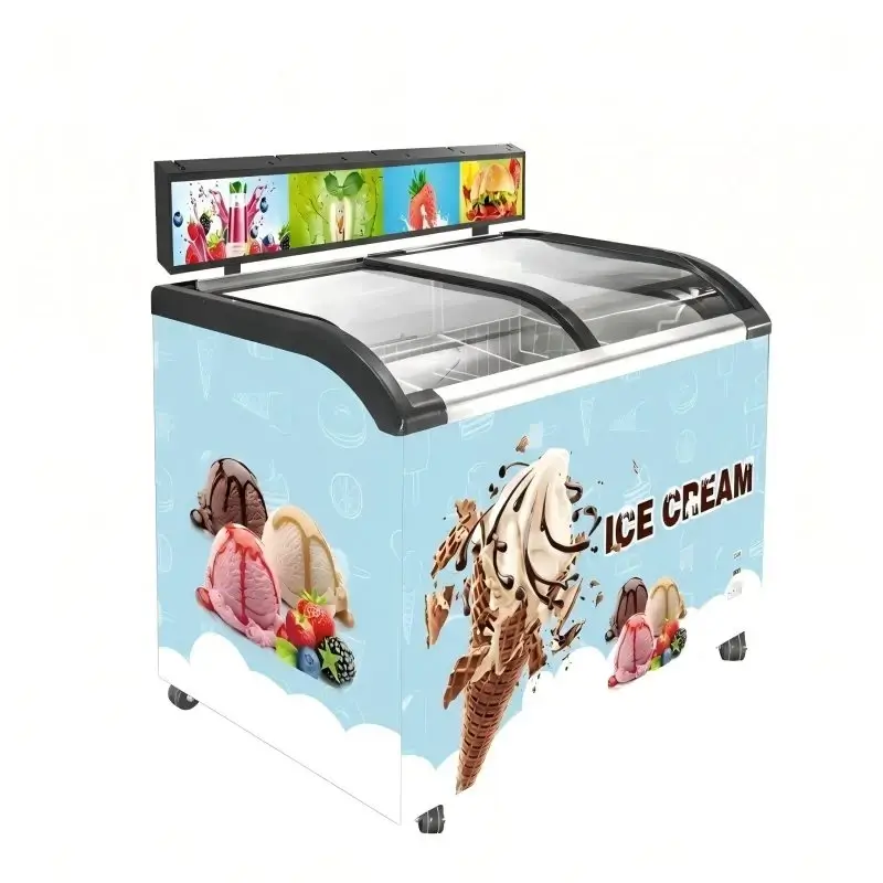 ice cream freezer display case