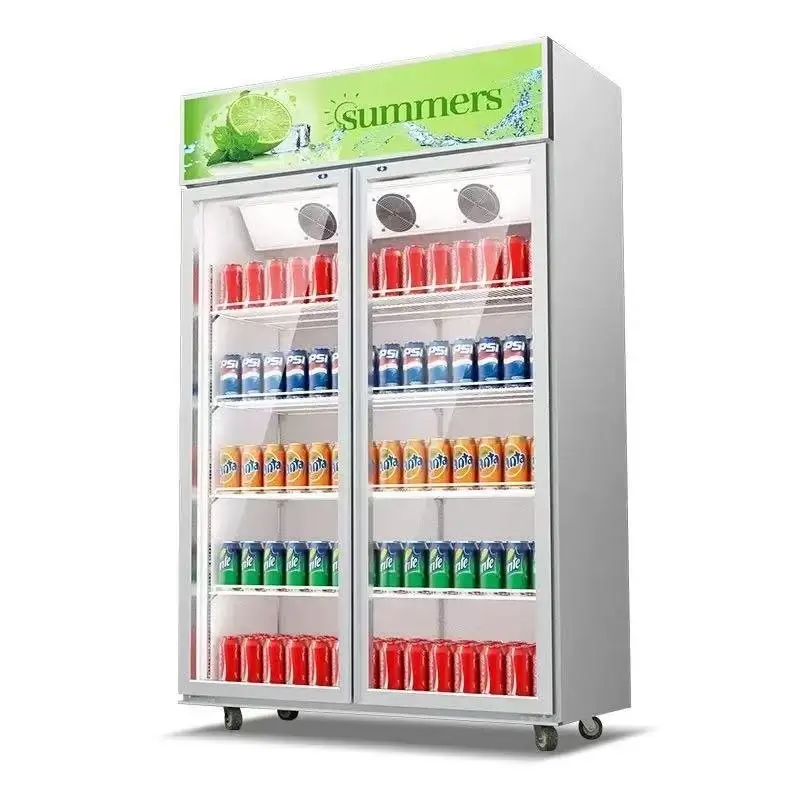 commercial double door refrigerator
