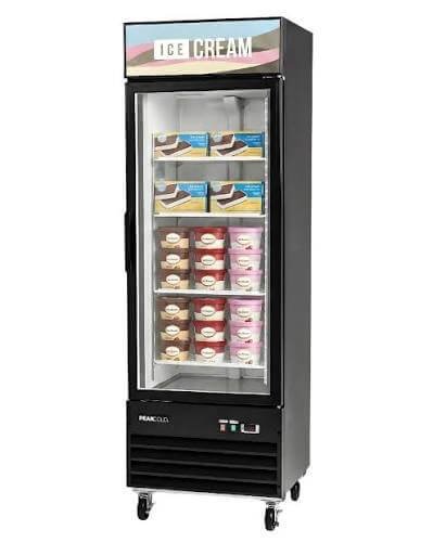ice cream freezer display case