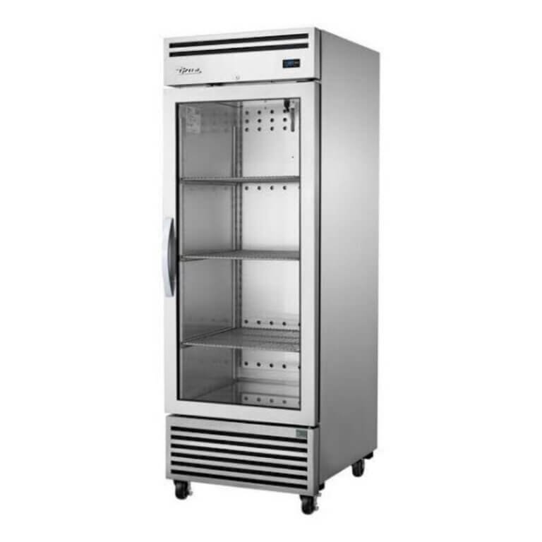 Glass Door Reach In Refrigerator