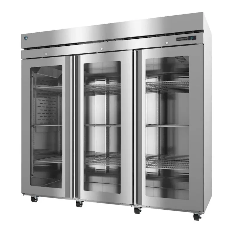 commercial kitchen glass door reach-in refrigerator
