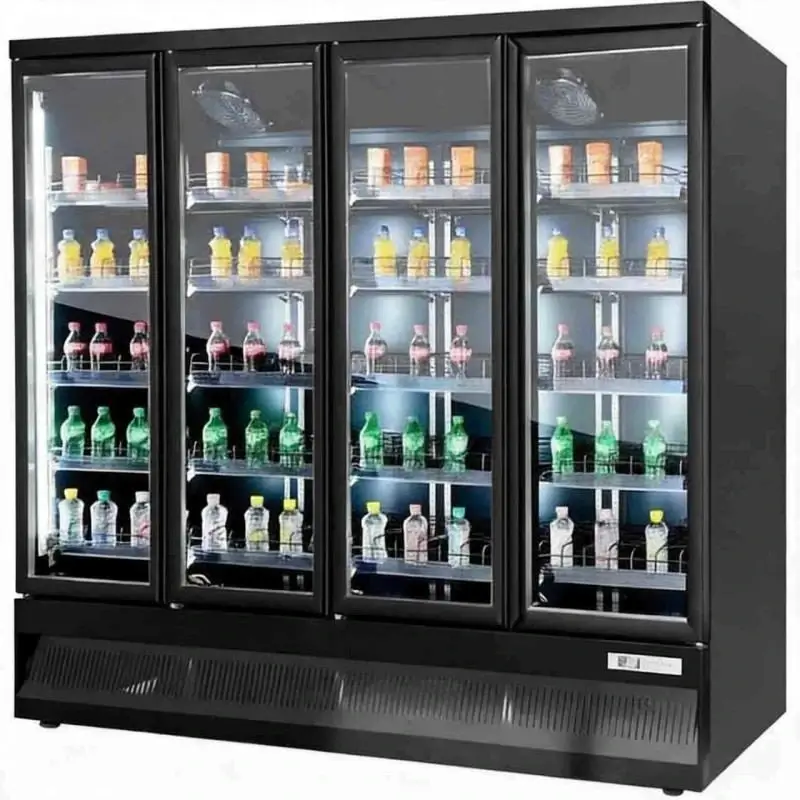 glass beverage refrigerator
