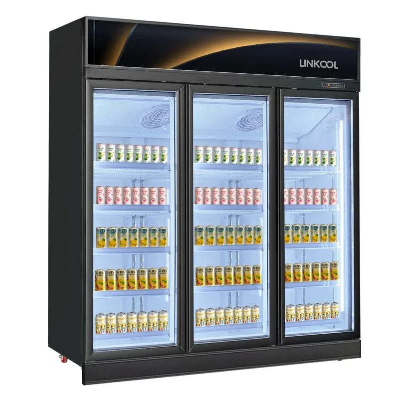Beverage display refrigerators